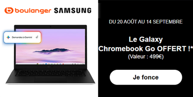 Profitez du Galaxy Chromebook Go offert*