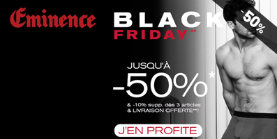 Black Friday : Jusqu'à - 50%