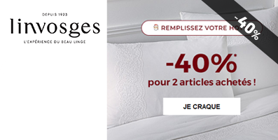 -40% pour 2 articles achetés