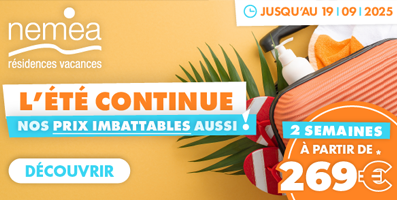 L'été continue : Jusqu'au 19/09/2025
