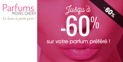 Jusqu'à -60% sur votre parfum préféré