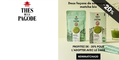 Deux façons de découvrir le matcha bio