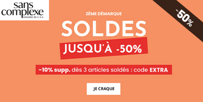 Soldes : Jusqu'à -50% sur votre lingerie