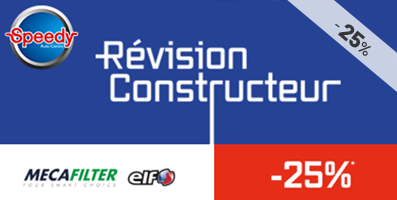 Révision constructeur : Profitez de -25%