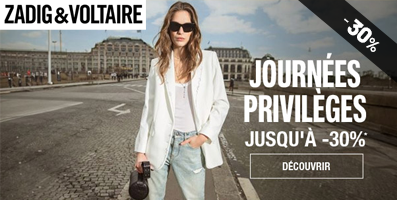 Journées privilèges : Jusqu'à -30%